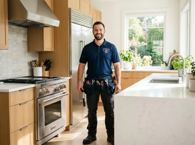 Appliance Repair Hero technician after an appliance repair in a Nebraska home